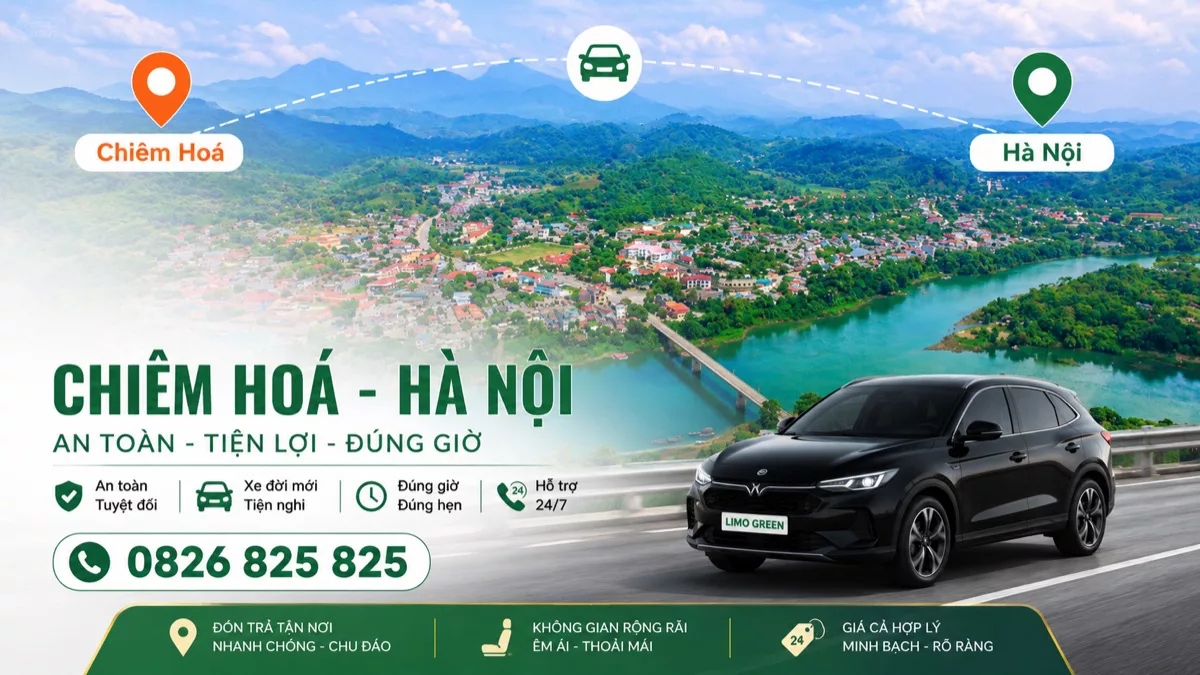 Xe ghép Chiêm Hóa Hà Nội giá rẻ
