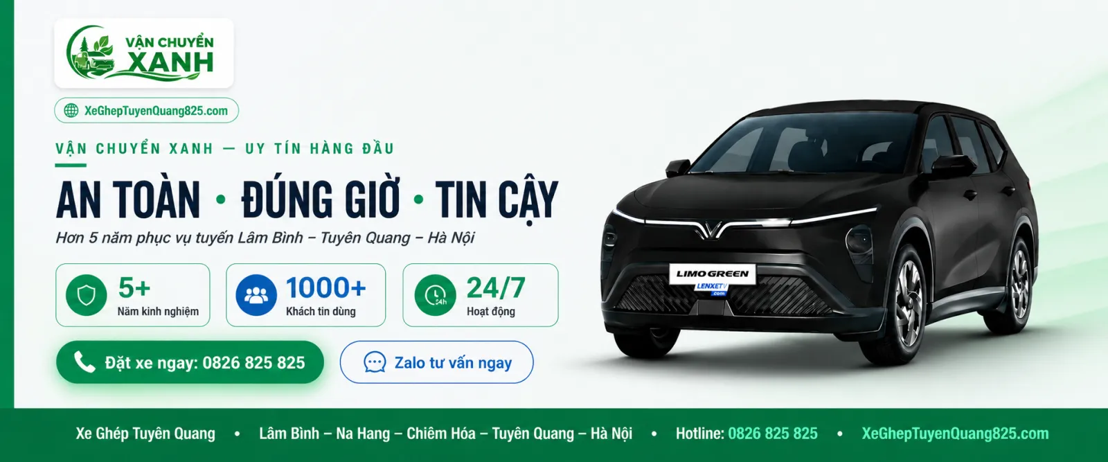 Xe ghép Tuyên Quang Hà Nội uy tín an toàn đúng giờ