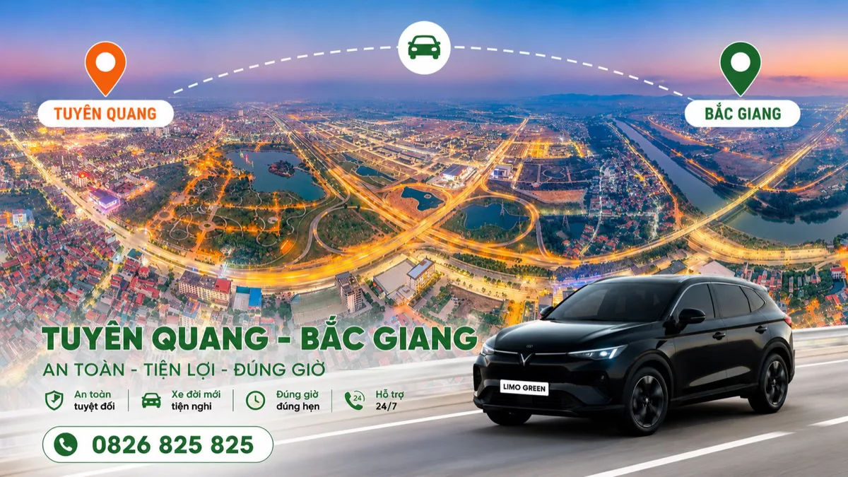 Xe ghép Tuyên Quang Bắc Giang – đón tận khu công nghiệp