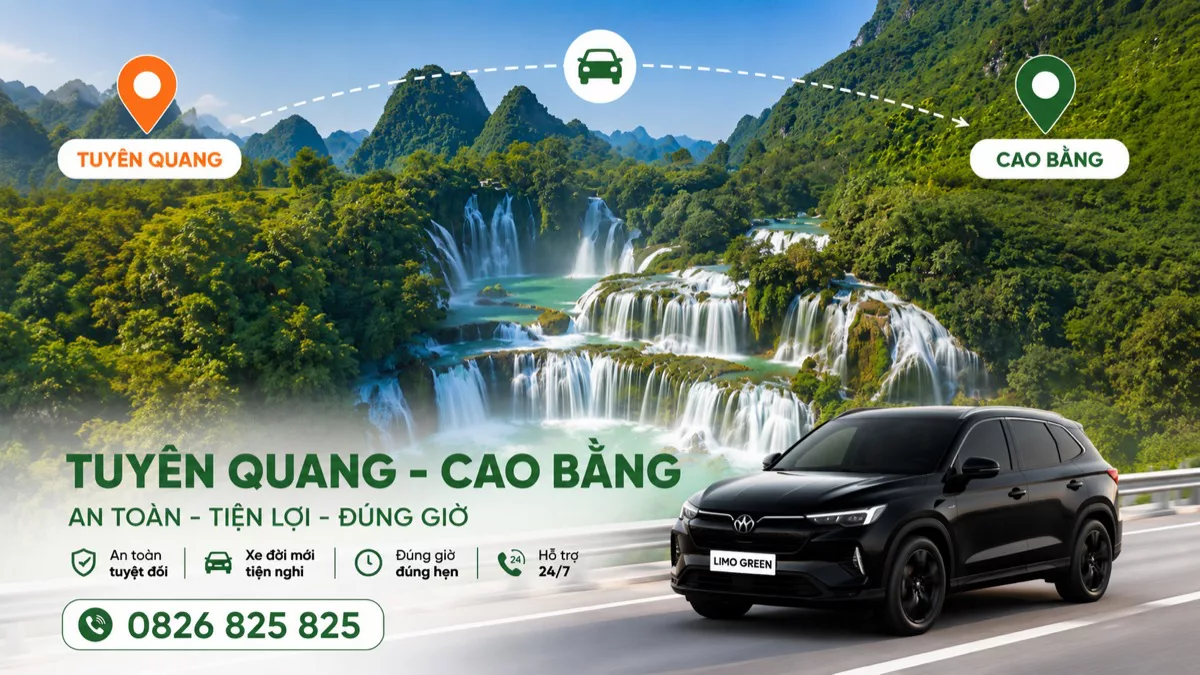 Xe ghép Tuyên Quang Cao Bằng – thác Bản Giốc, Pác Bó