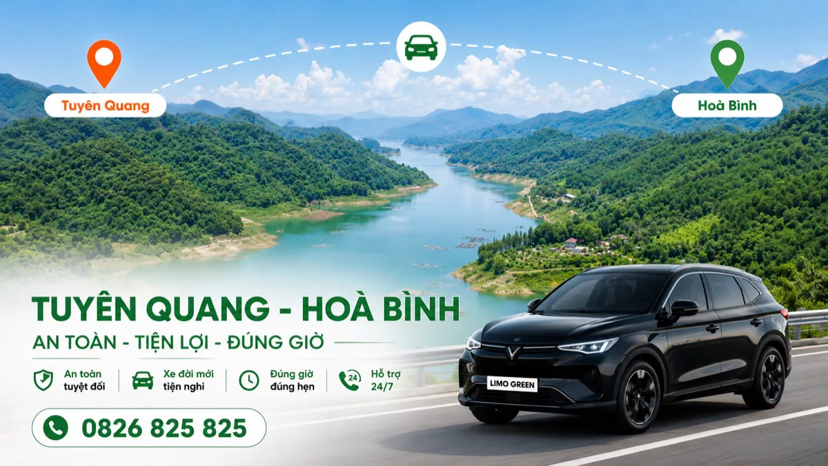Xe ghép Tuyên Quang Hòa Bình – Mai Châu, Kim Bôi
