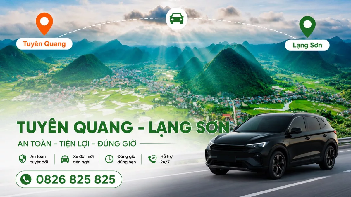 Xe ghép Tuyên Quang Lạng Sơn – lên cửa khẩu, đón tận nơi