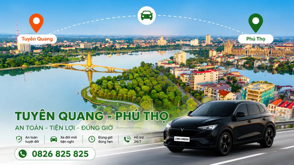 Xe ghép Tuyên Quang Phú Thọ – Việt Trì, Đền Hùng đón tận nơi