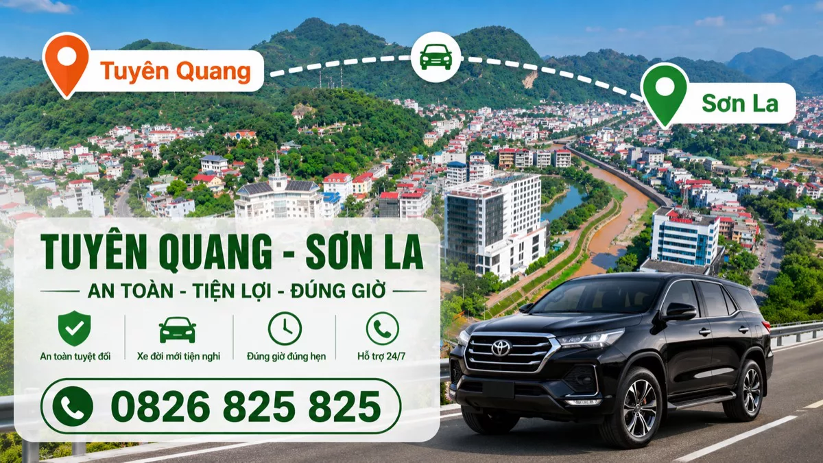 Xe ghép Tuyên Quang Sơn La – Mộc Châu, có bao xe