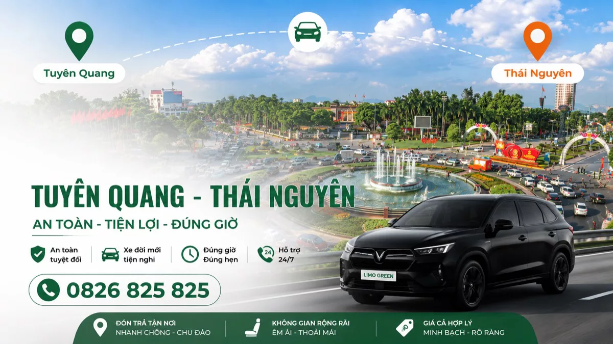 Xe ghép Tuyên Quang Thái Nguyên đón tận nơi, đi trong ngày