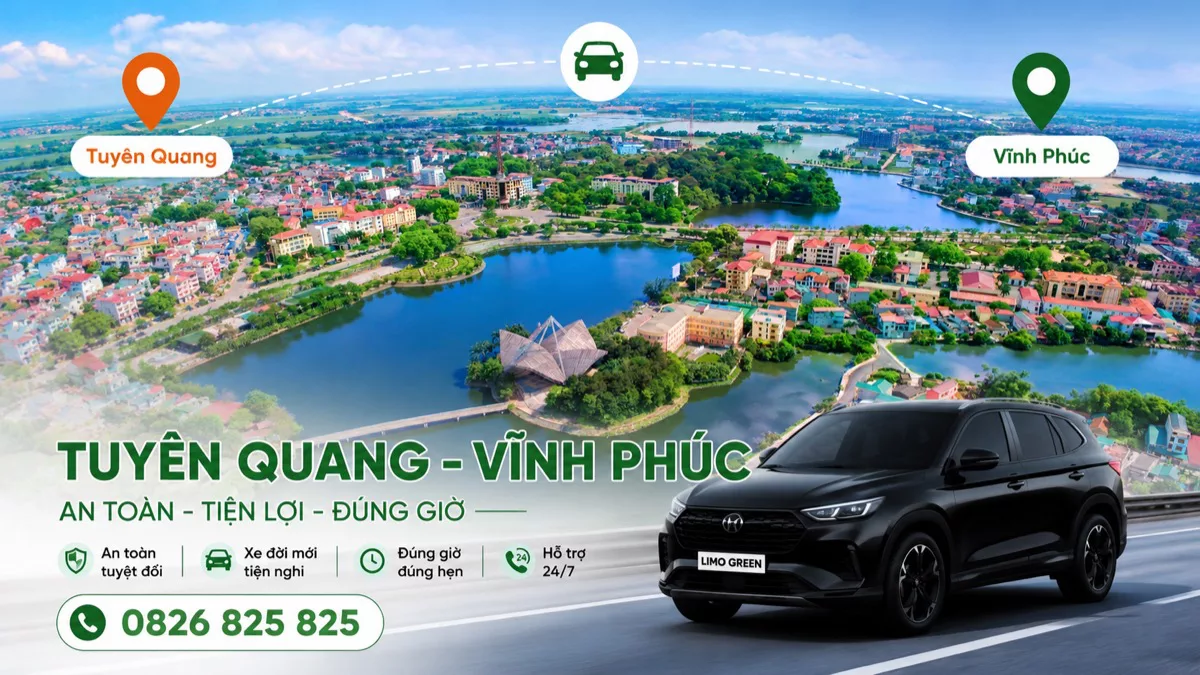Xe ghép Tuyên Quang Vĩnh Phúc – Vĩnh Yên, Tam Đảo giá tốt